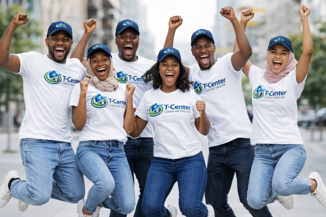 Professional cleaning team